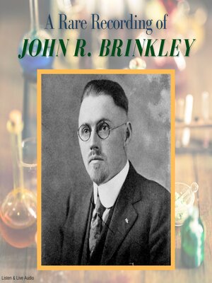 cover image of A Rare Recording of John R. Brinkley